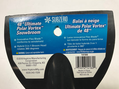 Hopkins 14180 SubZERO 48'' Polar Vortex Snowbrush Ice Scraper 12-3/4''  Head Width