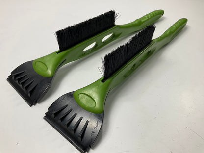 (2) Hopkins 16024 Dk Green SubZero 21'' Ice Ripper Snowbrush & Ice Scraper Combo