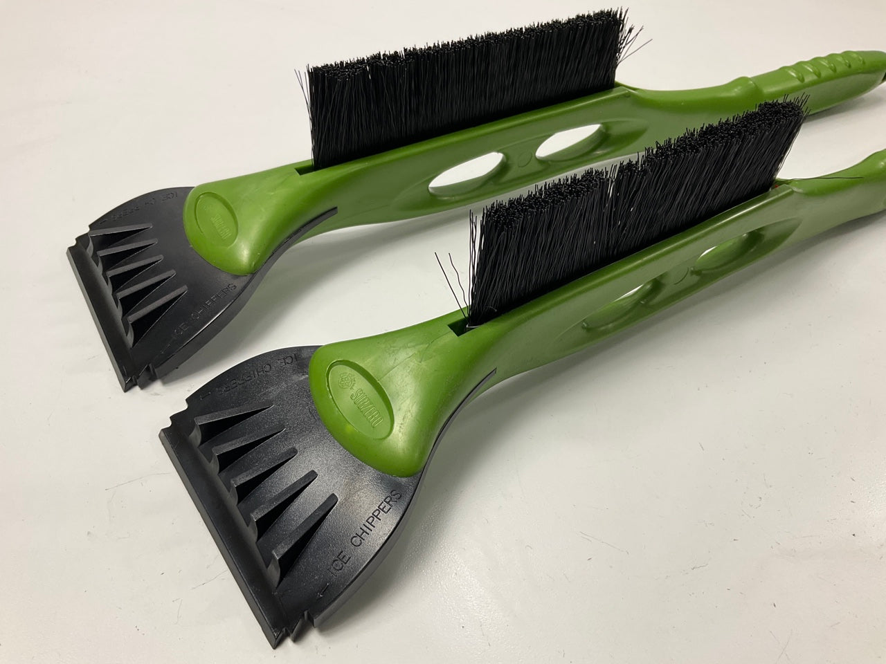 (2) Hopkins 16024 Dk Green SubZero 21'' Ice Ripper Snowbrush & Ice Scraper Combo