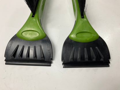(2) Hopkins 16024 Dk Green SubZero 21'' Ice Ripper Snowbrush & Ice Scraper Combo