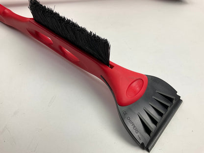 (2) Hopkins 16024 21'' Snow Brush / Ice Ripper Scraper - RED, PACK OF 2