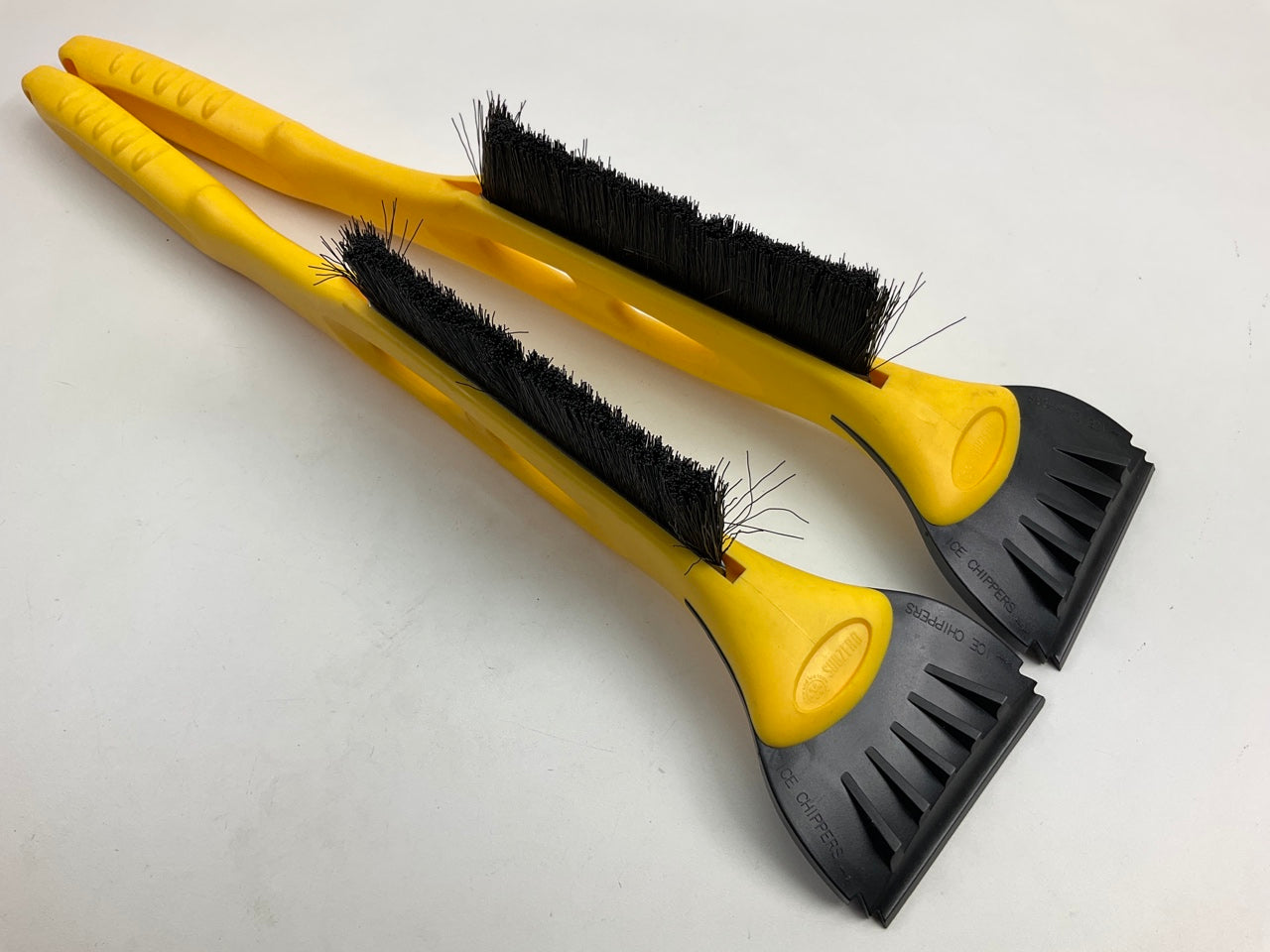 (2) Hopkins 16024 YELLOW SubZero 21'' Ice Ripper Snowbrush & Ice Scraper Combo