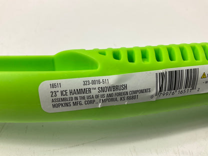 Hopkins 16511 Hoppy 23'' Ice Hammer Snowbrush Ice Scraper - GREEN - Snow Brush