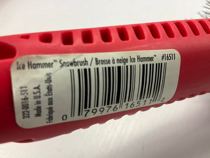 (2) Hopkins 16511 Hoppy 23'' Ice Hammer Snowbrush Ice Scrapers - RED Snow Brush