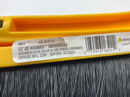 Hopkins 16511 SubZero 23'' Ice Hammer Snowbrush & Ice Scraper - YELLOW