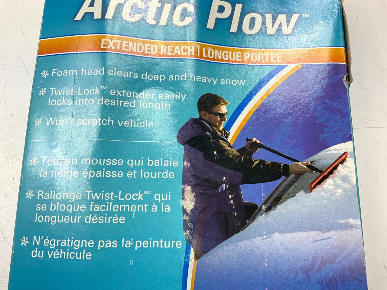 Hopkins 18841 Sub Zero Arctic Plow Snow Rake 16'' W/grip, 46'' Extendable Handle