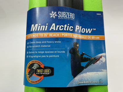 Hopkins SubZero 18849 35'' Mini Arctic Plow Telescoping Snow Broom GREEN