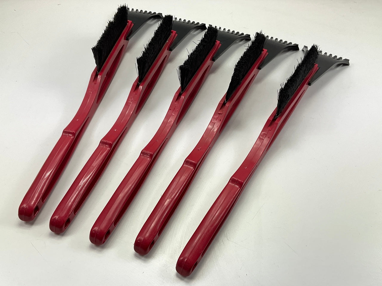 (5) Hopkins 19520 22'' Super Deluxe Snowbrush Bear Claw Ice Scrapers RED