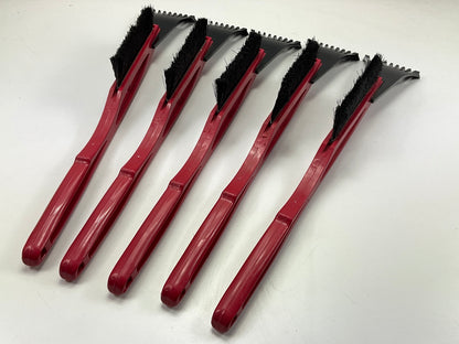 (5) Hopkins 19520 22'' Super Deluxe Snowbrush Bear Claw Ice Scrapers RED