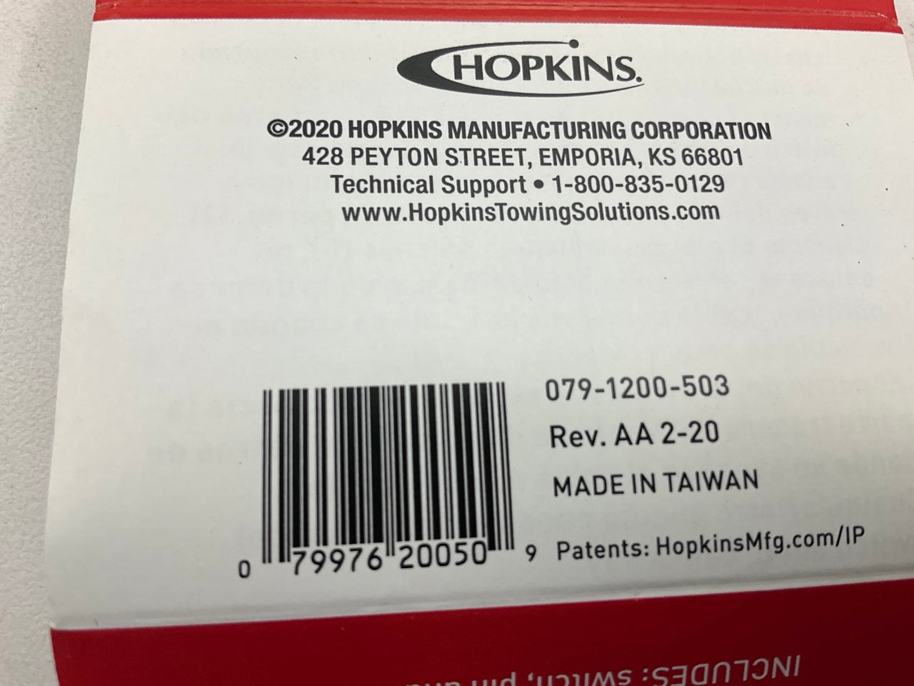 Hopkins 20050 Engager LED Test Break Away Switch