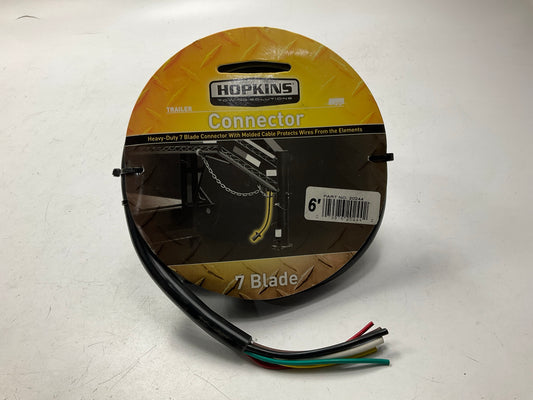 Hopkins 20244 Heavy Duty 7 Blade RV Standard 6' Jacketed Cable Connector
