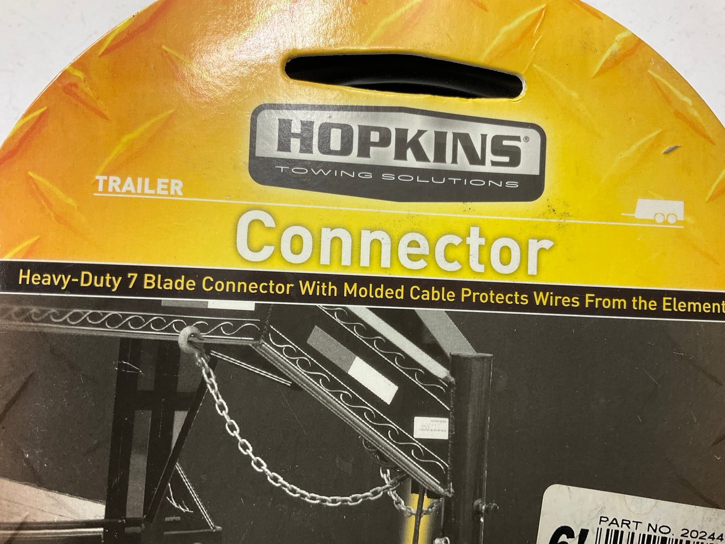 Hopkins 20244 Heavy Duty 7 Blade RV Standard 6' Jacketed Cable Connector