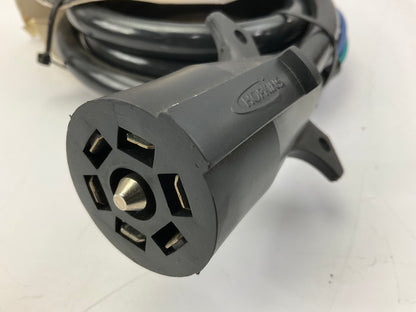 Hopkins 20245  7 Terminal 6' Tow Harness Jacketed Trailer Cable Connector