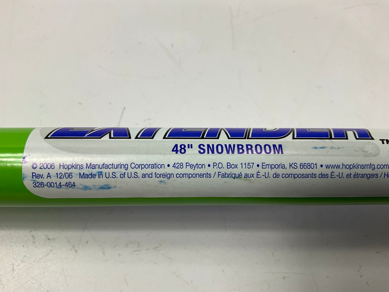 Hopkins 2610XB GREEN SubZero 48'' Extendable Telescopic Snow Brush Broom Squeegee