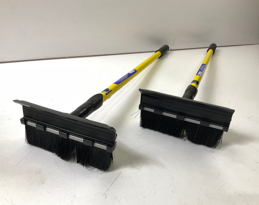 (2) Hopkins 2610XB SubZero 48'' Yellow Extendable Snow Brush Broom Squeegee