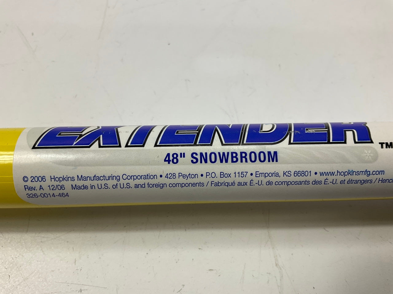 Hopkins YELLOW SubZero 48'' Extendable Telescopic Snow Brush Broom Squeegee