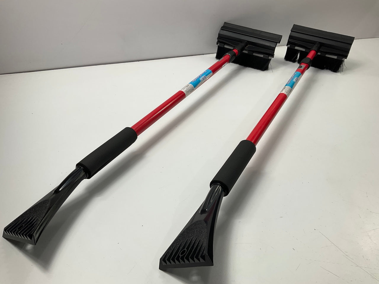 (2) Hopkins 2610XM SubZero 52'' Telescoping Snow Brush Ice Chisel Scraper RED