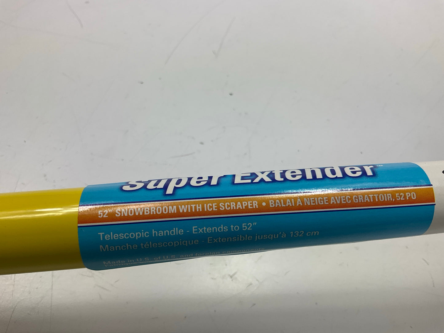 Hopkins YELLOW SubZero 52'' Telescope Snow Brush Ice Scraper With Ice Chisel