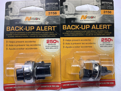 (2) Hopkins 28701VA Back Up Alarm Alert With Audible / Halogen Warning 3156 BULB