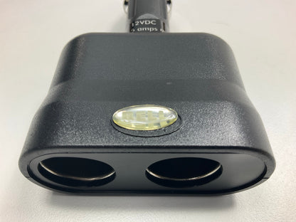 Hopkins 39010-8 Double Socket Adapter Splitter 12V Auto Power Outlets 2 From 1