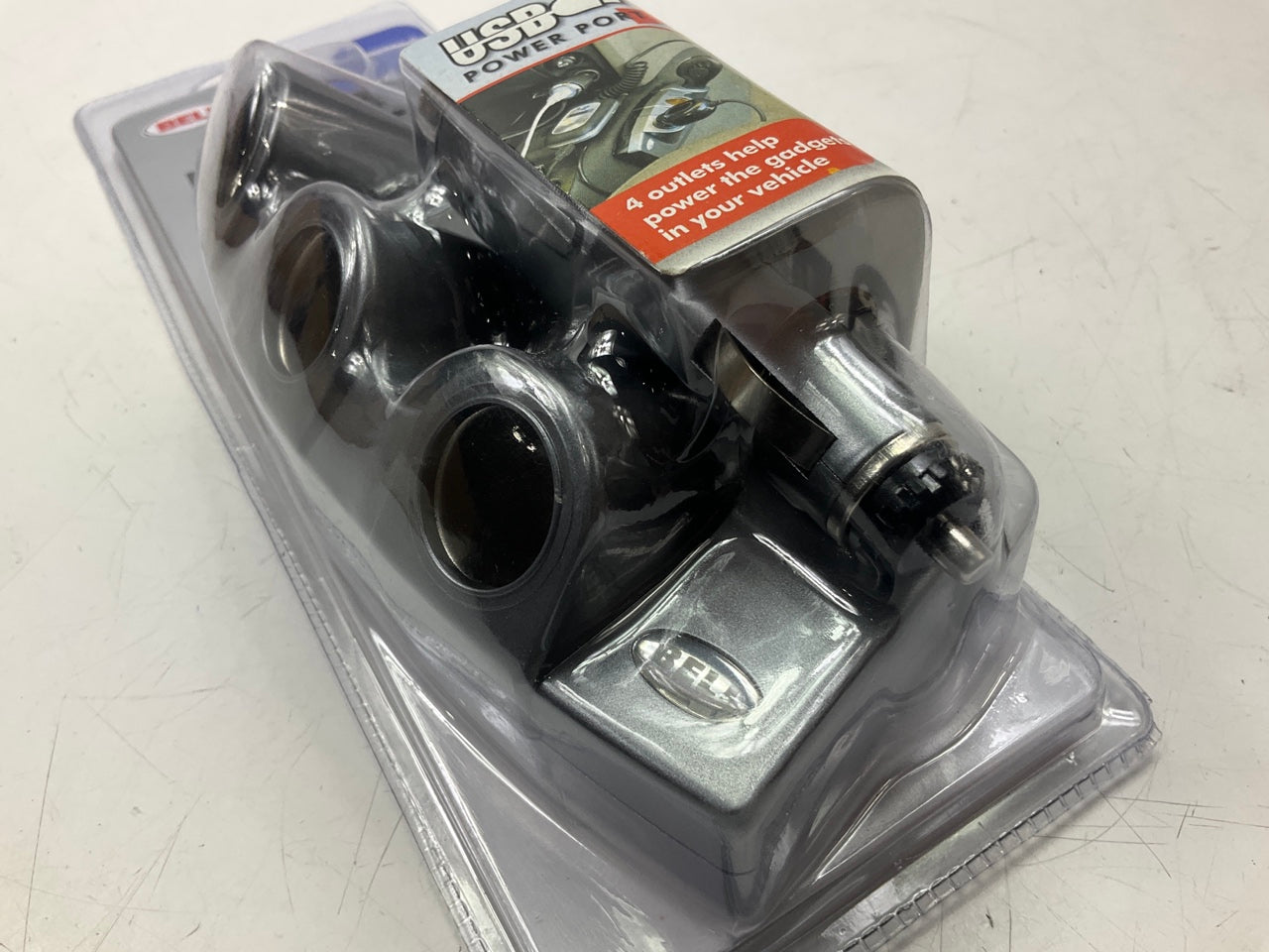 Hopkins 39256-8 12V Outlet 4-Way Power Port Splitter (3) 12V, (1) USB 5V Socket