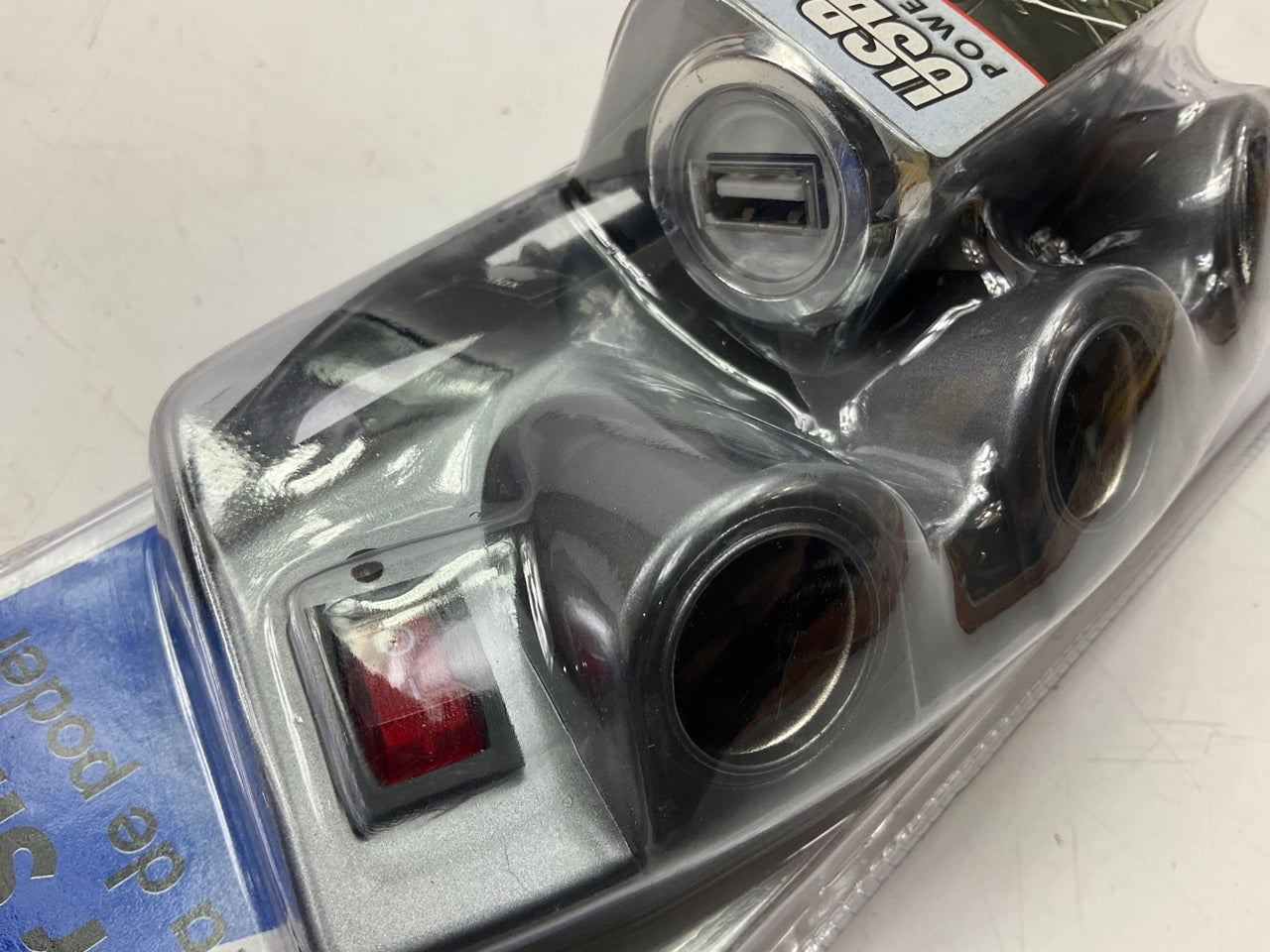 Hopkins 39256-8 12V Outlet 4-Way Power Port Splitter (3) 12V, (1) USB 5V Socket