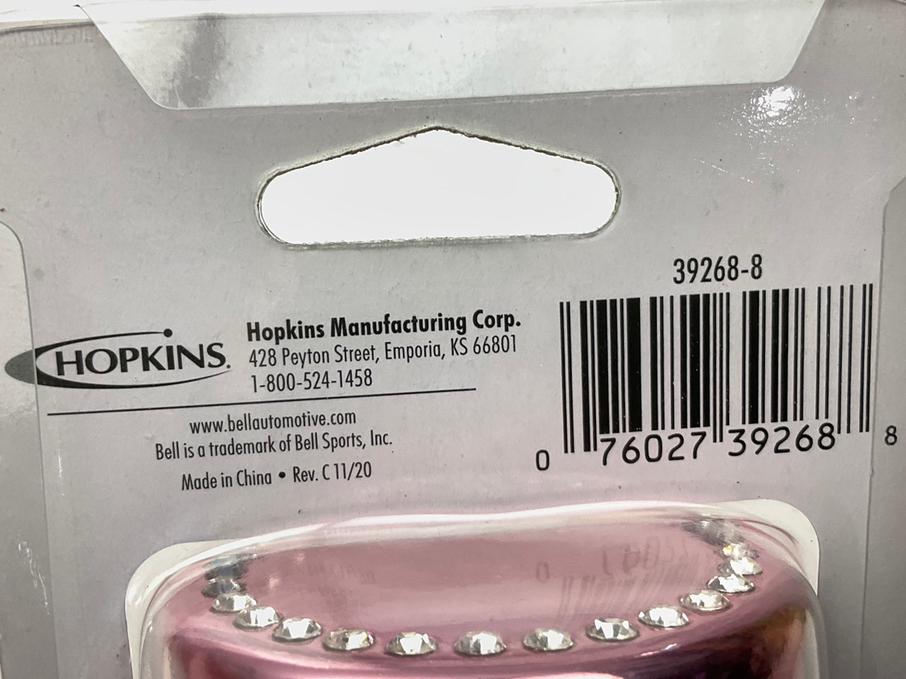Hopkins 39268-8 Ash Tray Diamonds Pink
