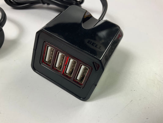 Bell 39548-8 12V 12 Volt Power Inverter W/ 4 USB Charging Charger Ports, 4 Feet
