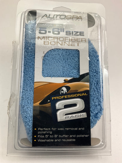 Hopkins 40406AS Microfiber Polishing Buffing Pad Bonnet 5-6'' - 2 Pack