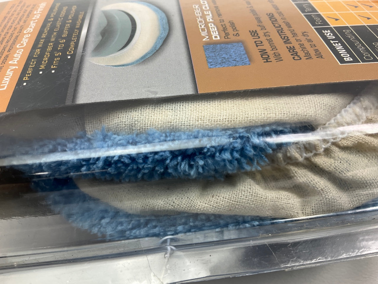 Hopkins 40406AS Microfiber Polishing Buffing Pad Bonnet 5-6'' - 2 Pack