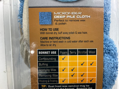 Hopkins 40406AS Microfiber Polishing Buffing Pad Bonnet 5-6'' - 2 Pack