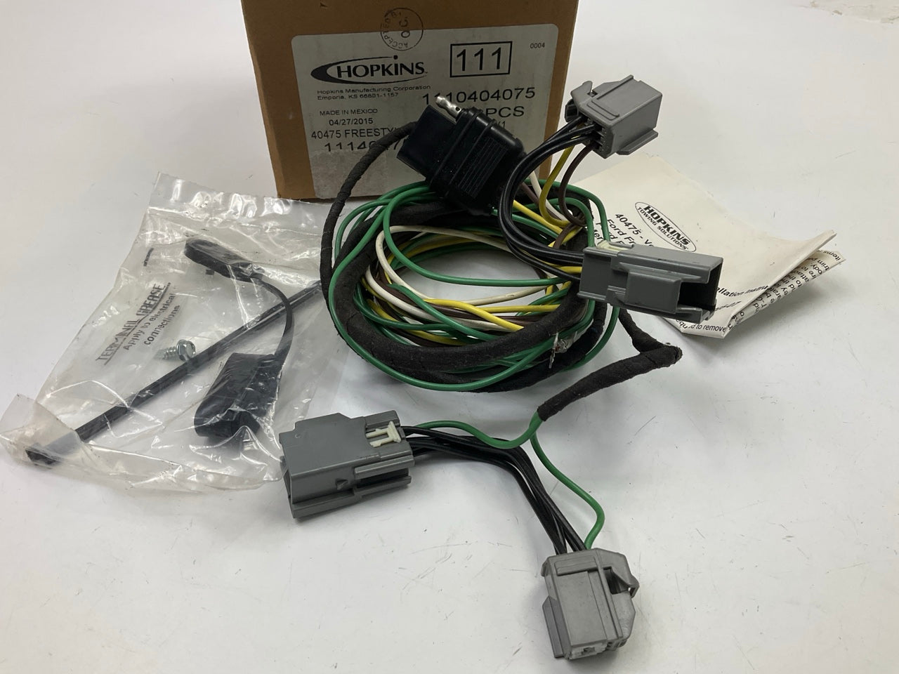 Hopkins 40475 Trailer Wiring Harness Connector Kit - 2005-2007 Ford Freestyle