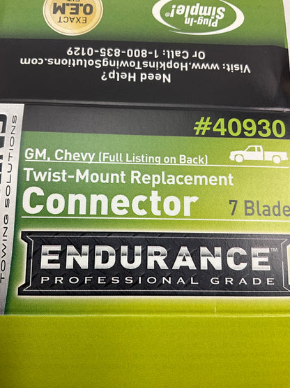 Hopkins 40930 GM Twist Endurance Mount Connector 7 Blade Trailer Lights Adapter