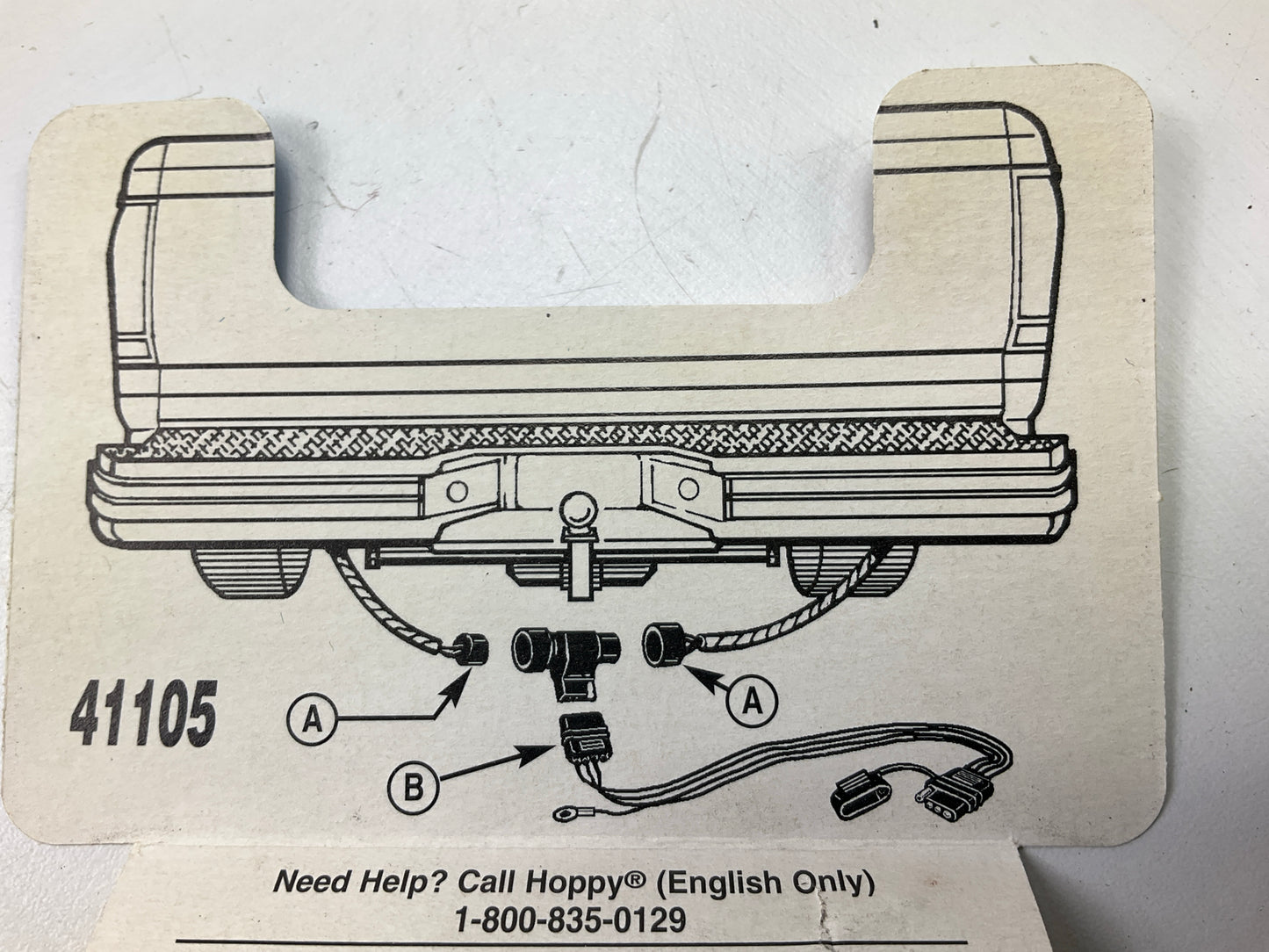 OPEN BOX - Hopkins 41105 Trailer Wiring Harness Connector Kit, PLUG-IN Type