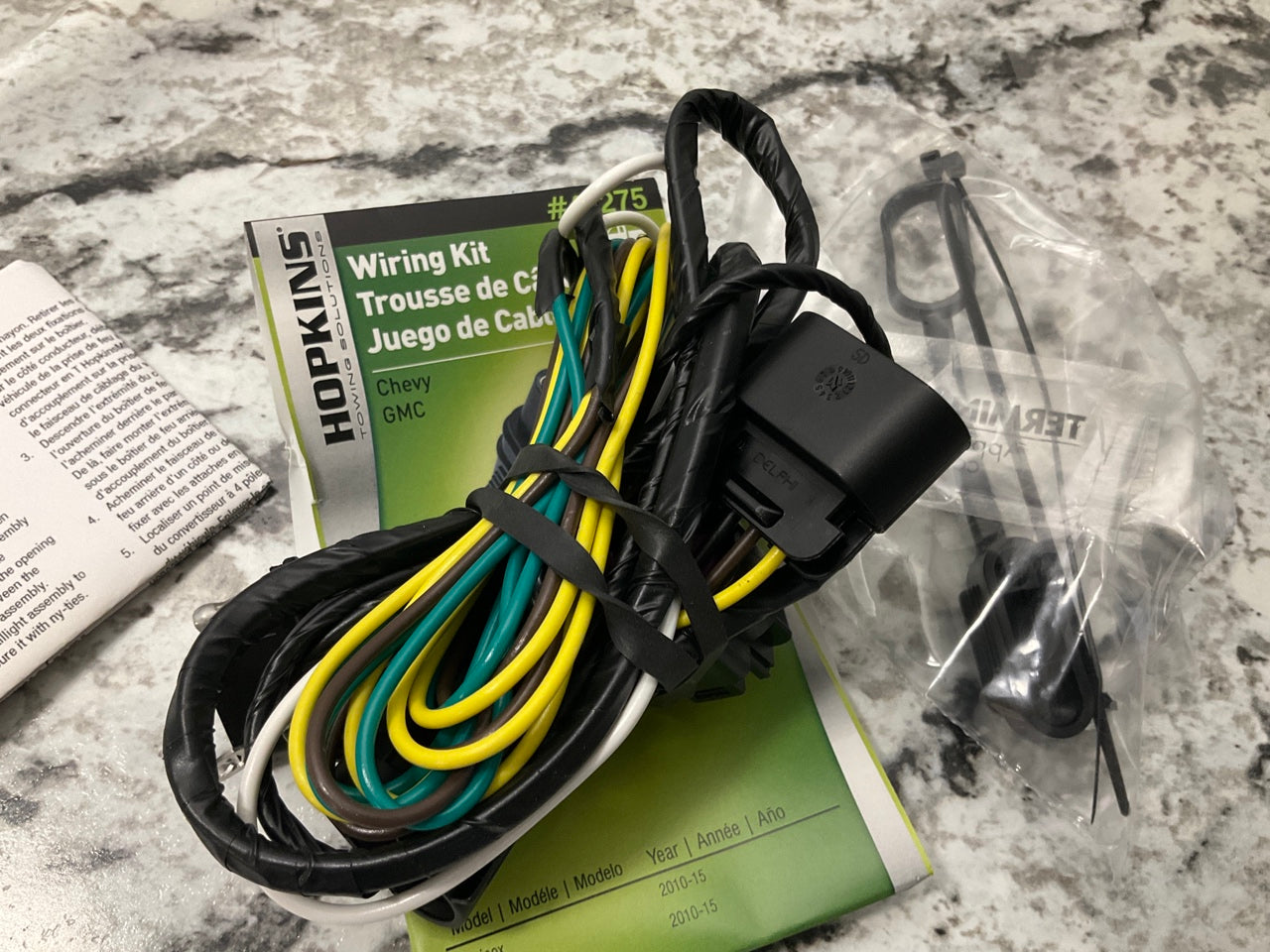 Hopkins 41275 Trailer Wiring Wire Harness Connector Kit - 10-17 Equinox, Terrain