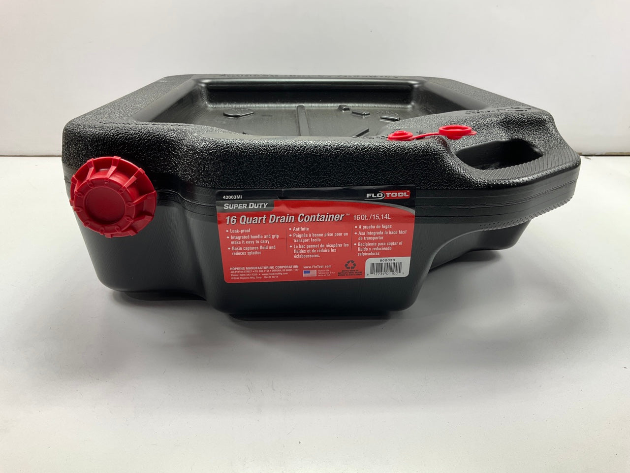 Hopkins 42003MI 16 Quart Automotive Car Truck Oil Change Drain Pan Container Can