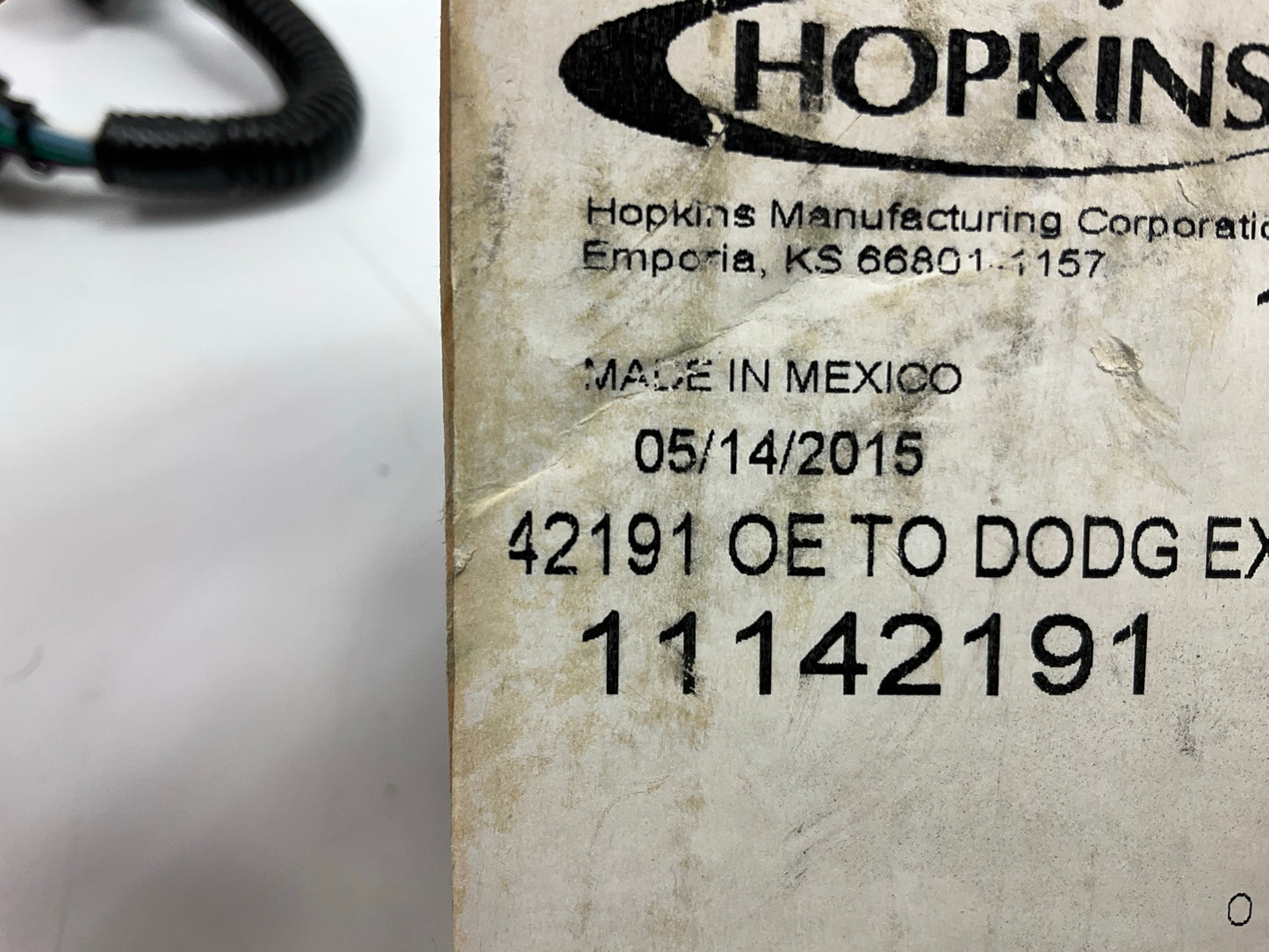 Hopkins 42191 Wiring Kit For Dodge To OE Harness Tow Harness Adapter