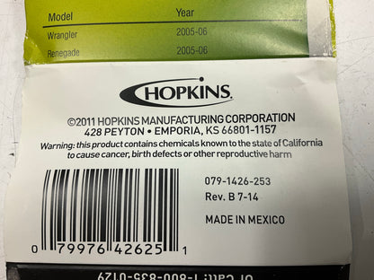 Hopkins 42625 Trailer Wiring Harness Connector Wire Kit For 05-06 Jeep Wrangler