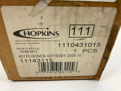 Hopkins 43115 Trailer Wiring Harness Connector Kit For 2005-2010 Honda Odyssey