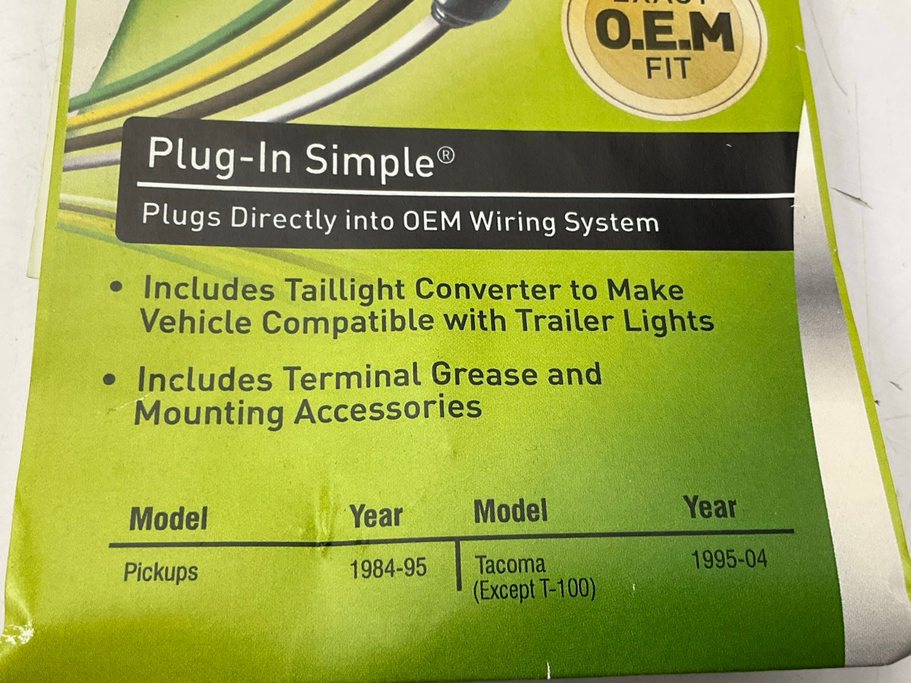Hopkins 43315 Wiring Harness  Trailer Connector Kit For 1995-2004 Toyota Tacoma