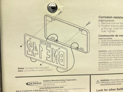 Hopkins 46716-8 Universal Black Tag Defense License Plate Frame