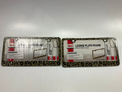 (2) Hopkins 46727-8 Leopard Print License Plate Frame