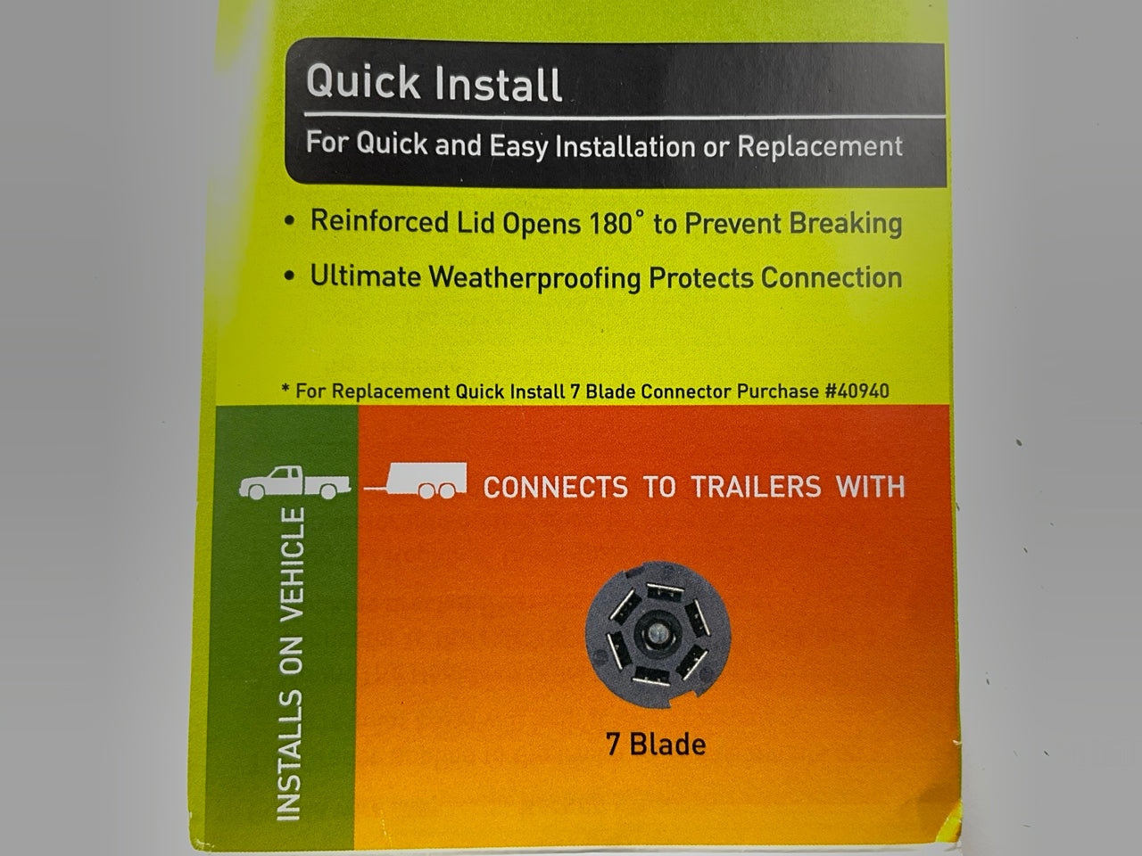 Hopkins 47210 Universal Vehicle 7 Blade Kit Trailer Connector Quick Install