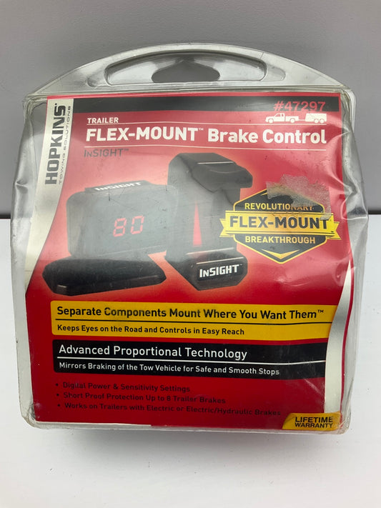 Hopkins 47297 InSIGHT Flex-Mount Electronic Plug-In Trailer Brake Controller