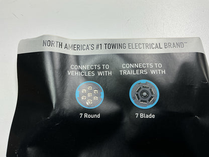 Hopkins Towing Solutions 47425 7 Round To 7 RV Trailer Plug Connector Adapter