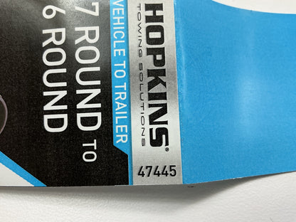 Hopkins 47445 Trailer Wire Connector Plug-In Simple 7-Round 6-Pole Round Adapter