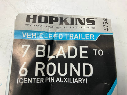 Hopkins 47545 Endurance Flex-Coil 7 RV To 6 Pole Round Trailer Lights Adapter