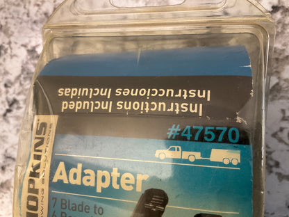 Hopkins 47570 Towing Solutions Adapter 7 Blade To 6 Round, 5 And 4 Flat