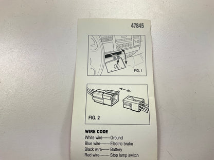 Hopkins 47845 Plug-in Simple Trailer Brake Wiring Harness Connector For Ford