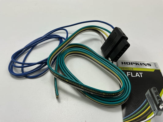 Hopkins 47905 Marine Trailer Wiring Wire Kit Vehicle End 5 Flat 48'' Wire